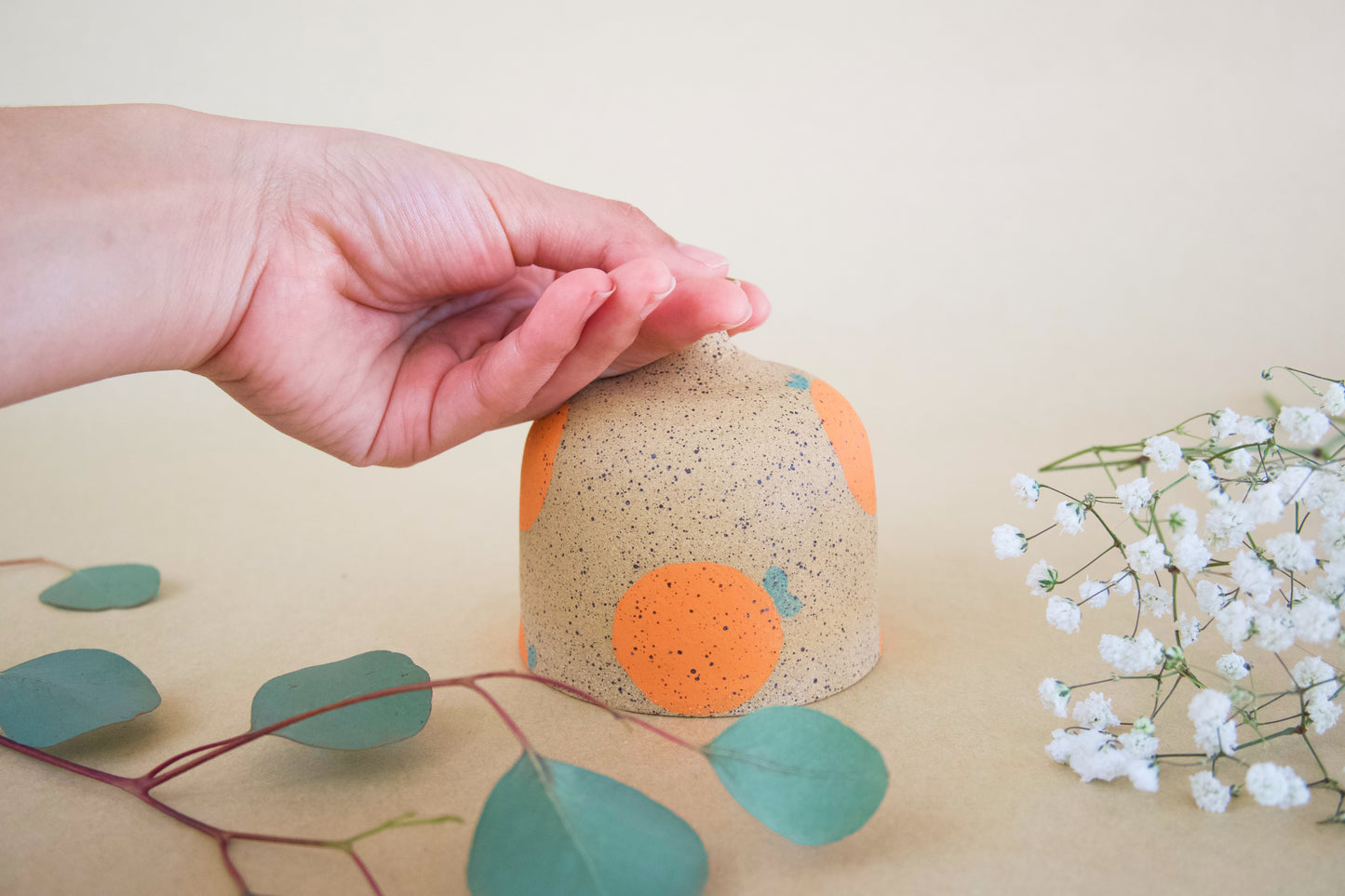 Speckled Orange Watering Bell