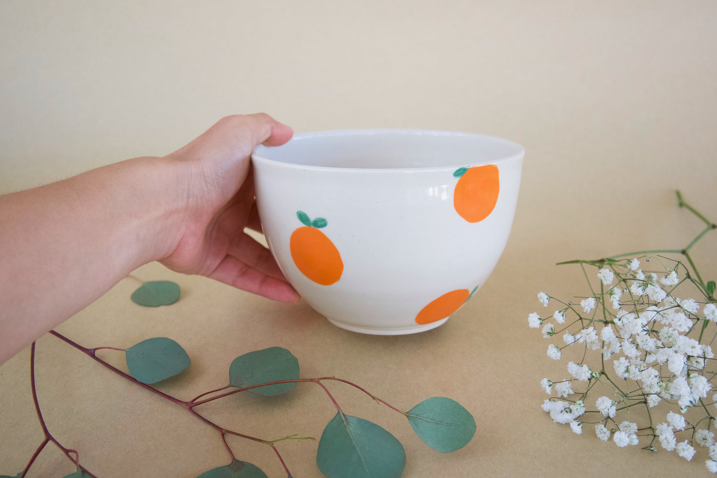 Orange Plant Pot