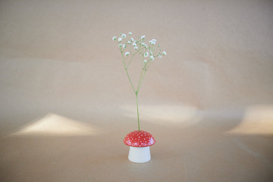 Mushroom Bud Vase